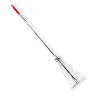 Граблі віялові металеві з ручкою, 15 прутів, 300-500мм Intertool