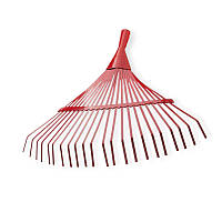 Граблі віялові металеві посилені, 22 плоскі прути, 460мм Intertool