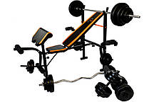 Лава Для Жиму WCG 0055 + Приставка Скотта Набір штанга 98 кг