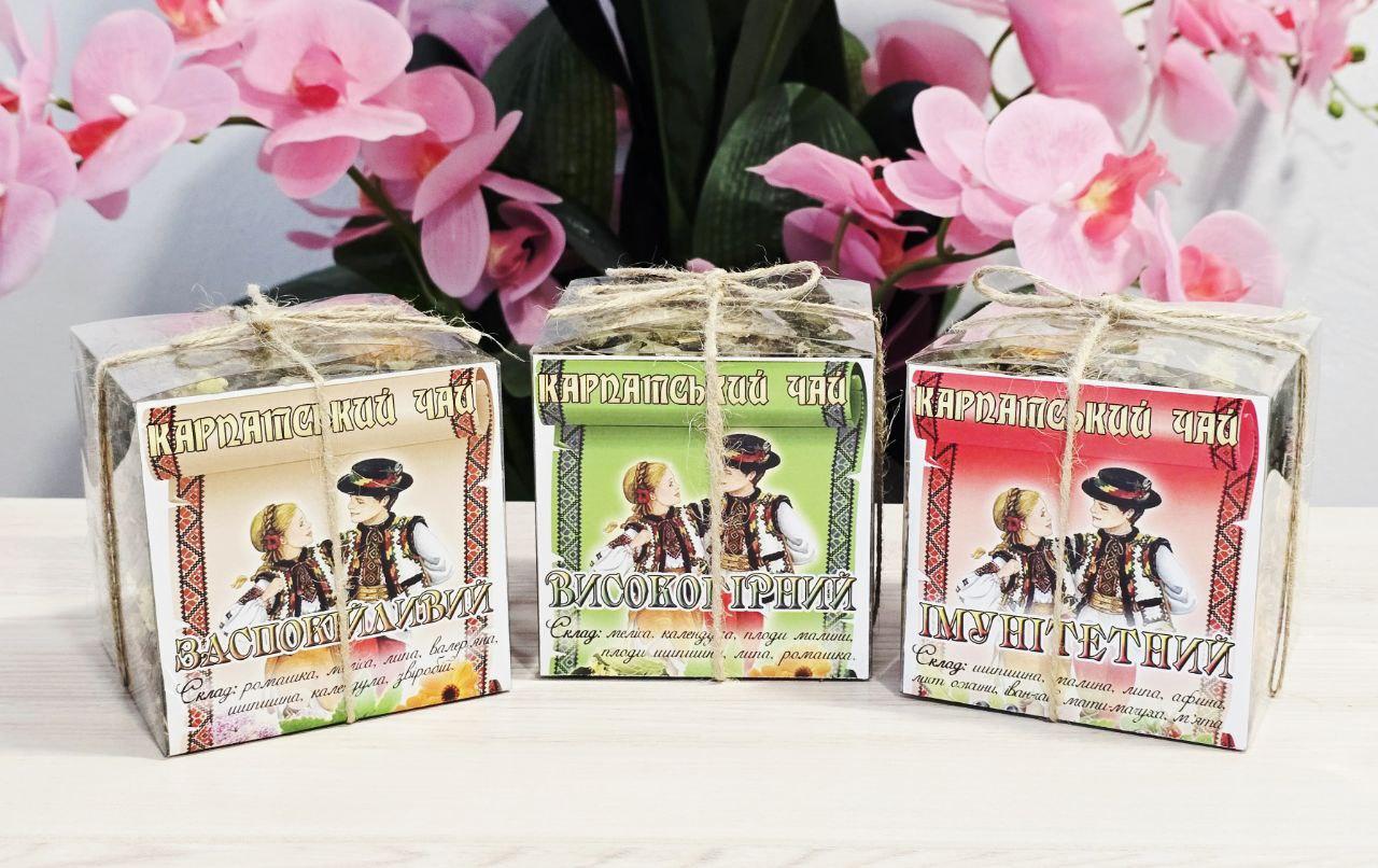 Карпатський натуральний чай різні види
