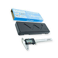 Штангенциркуль цифровий 150 мм (точність 0,02 мм) кейс, пластиковий корпус APRO