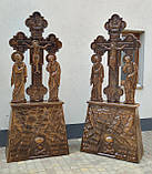 Голгофа з різьбленої вільхи 250х100 см, фото 3