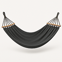 Двомісний гамак з планкою Hygge сірий XXL 200х150 WCG