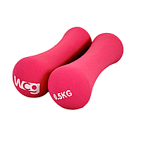 Неопренові фітнес гантелі WCG по 0,5 кг (2х0,5)