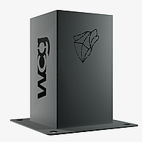 Металева опора для бруса (стакан) 100×100 мм з анкерною основою