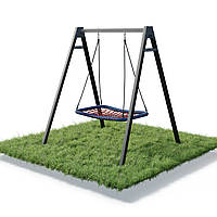 Каркас для дитячої гойдалки  WCG 1 Elite 60х60 Play Frame + Гойдалка «Гніздо лелеки» прямокутна 1200х800