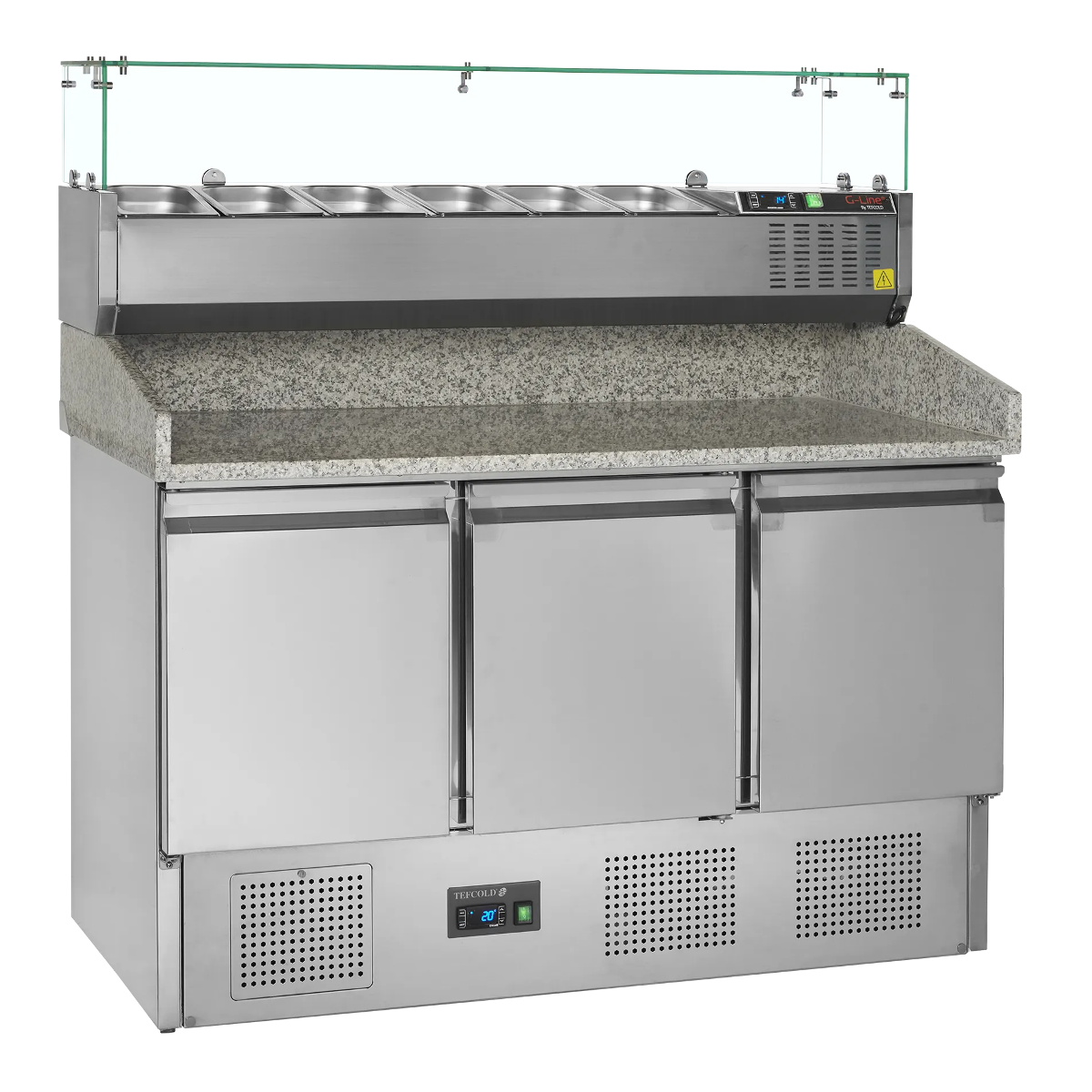 Стіл холодильний для піци TEFCOLD-PT1365 + GVC33-140, фото 1