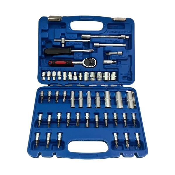 Набір інструментів 53 предмети в кейсі ES-53 Синій, фото 1