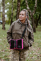 Розовая сумка через плечо, тактическая сумка кроссбоди с большой панелью для патчей Стохід