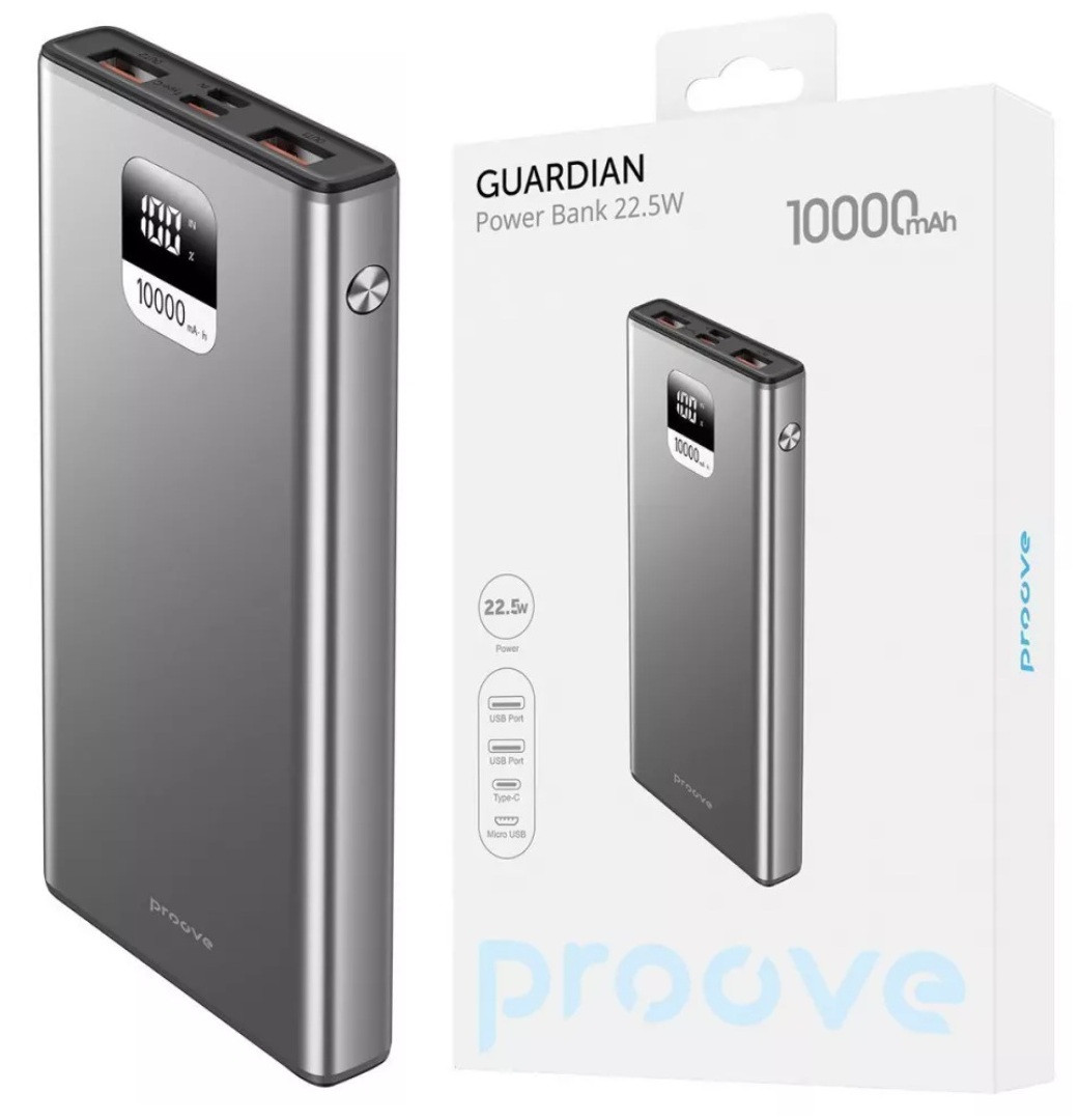 Портативний акумулятор Power Bank Proove Guardian 10000 mAh 22.5W