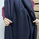 Пальтово-костюмна вовна, синій колір, фото 4