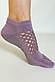 Шкарпетки для йоги з антиковзким покриттям Сітка LSPRn 36-38 бузковий, фото 2