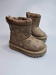 Зимові уггі для дівчинки Paliament 551-17 С беж р.22-27