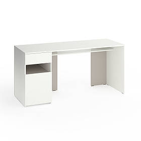 Стіл Metkas Home В031L 1600х600х760 ЛДСП Білий Сніг і Кашемір