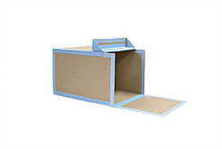 Короб архівний з відкидною кришкою, горизонтальний, 380х270х230 мм, окантовка з коленкору