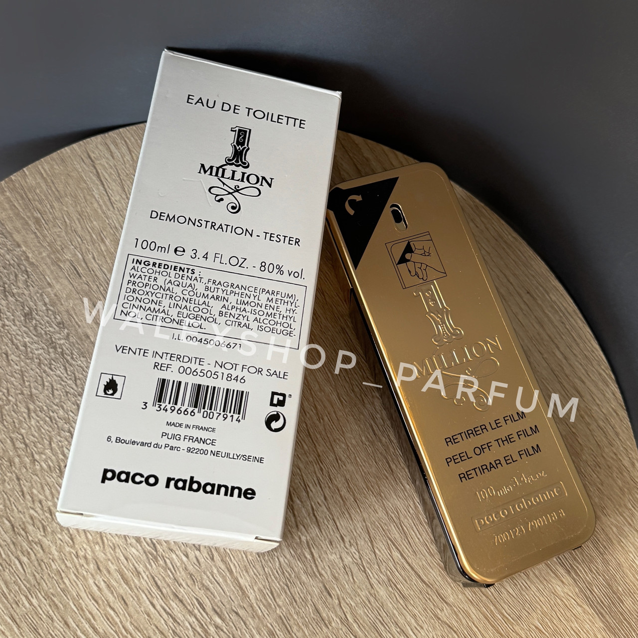 Парфуми Чоловічі Paco Rabanne 1 million (Тестер) 100 ml Пако Рабане 1 Міліон (Тестер) 100 мл, фото 1