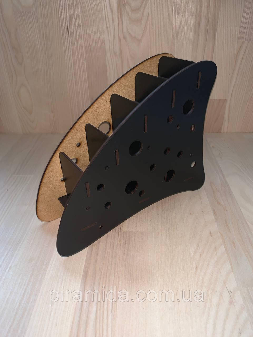 Органайзер тримач підставка для пульта телефону 4 секції дерево фанера ХДФ, фото 1