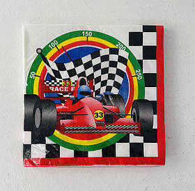 Серветки паперові двошарові Гонка 33*33 см 20 штук (44673)