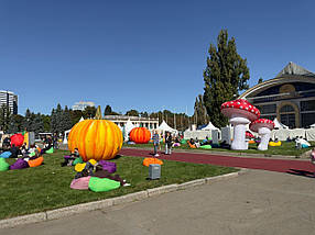 Надувна декорація гарбуз для фотозон, фестивалів і виставок 4 метри, фото 2