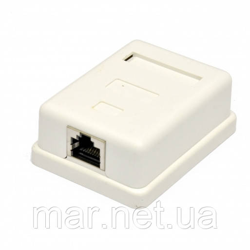 Розетка зовнішня 1порт RJ-45 STP, CAT5E