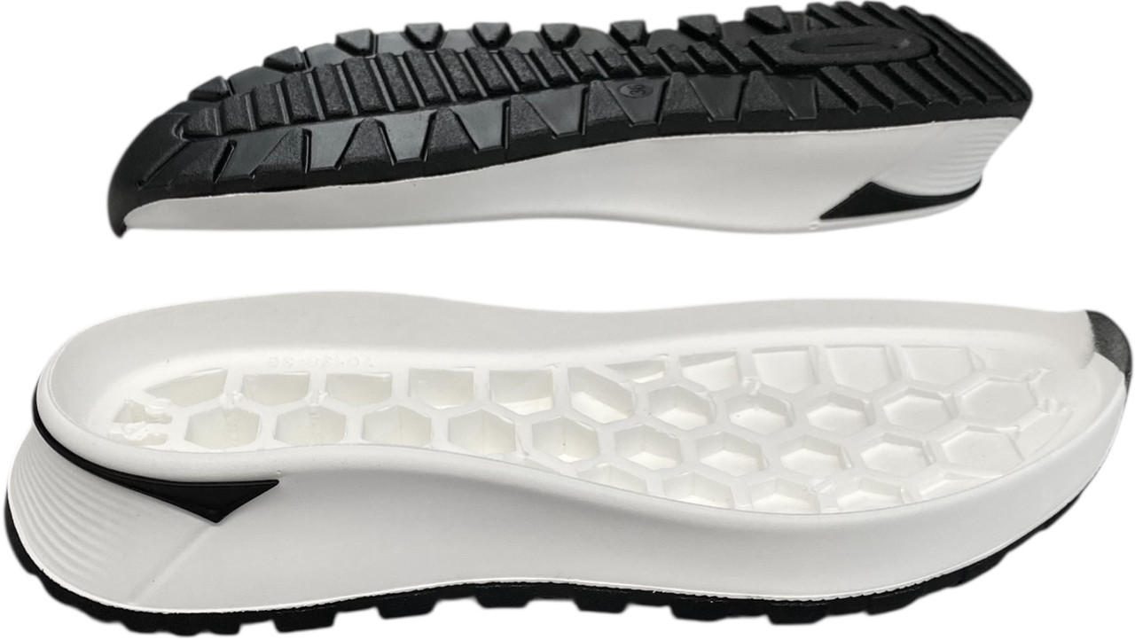 Підошва з поліуретанового матеріалу для жіночого взуття 70138, розмір: 36-41, Біло-чорного кольору, фото 1