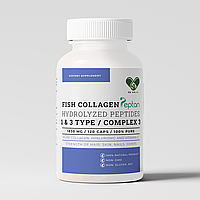 Морський колаген Франція з гіалуроновою кислотою та вітаміном С, добавка з акцентом на волосся та суглоби