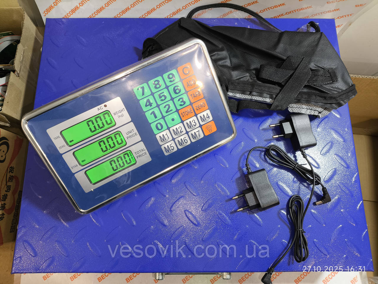 Ваги бездротові 300кг (липень 2025р.в.) 520х420мм Nokasonic TCS-R-2 Wi-Fi, фото 1