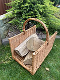 Корзинка для дров в натуральному кольорі L, фото 4