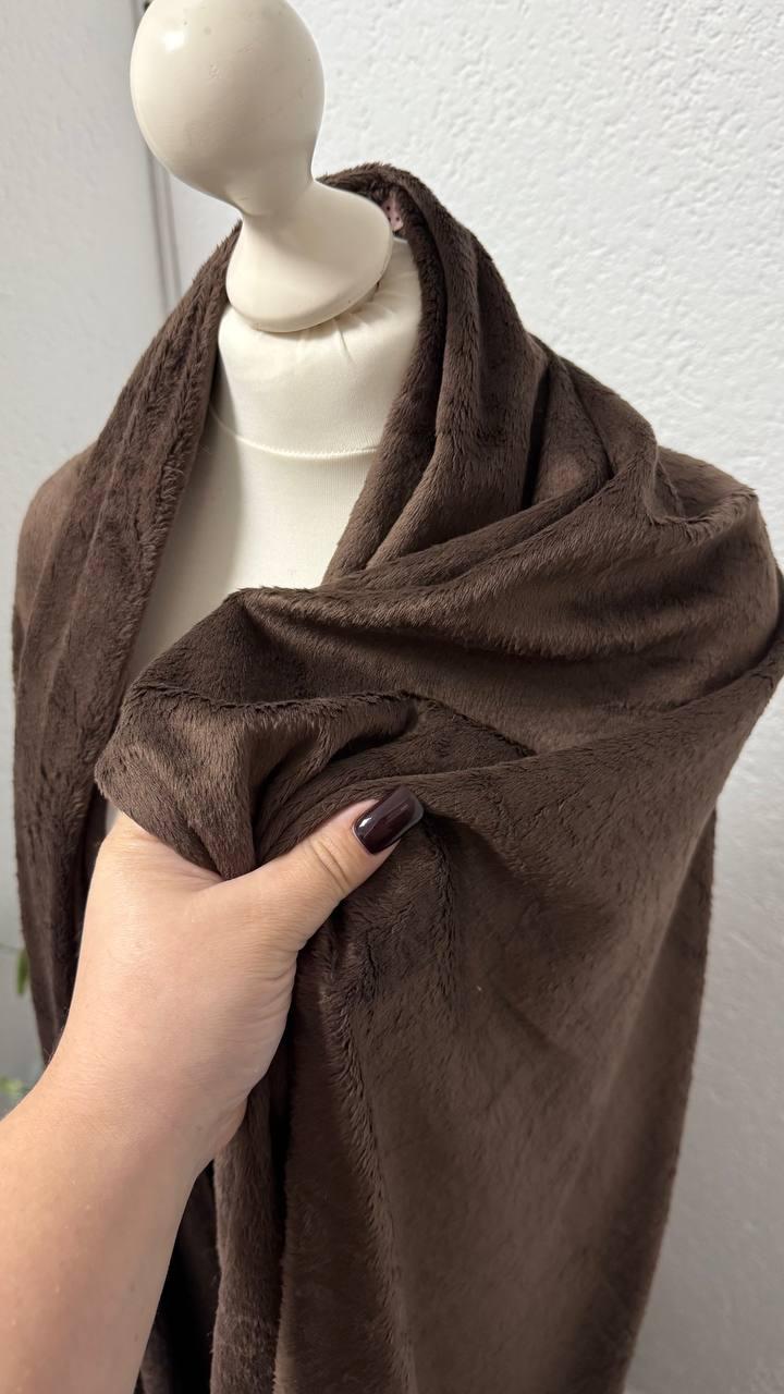 Трикотаж хутро, колір шоколадний, фото 1