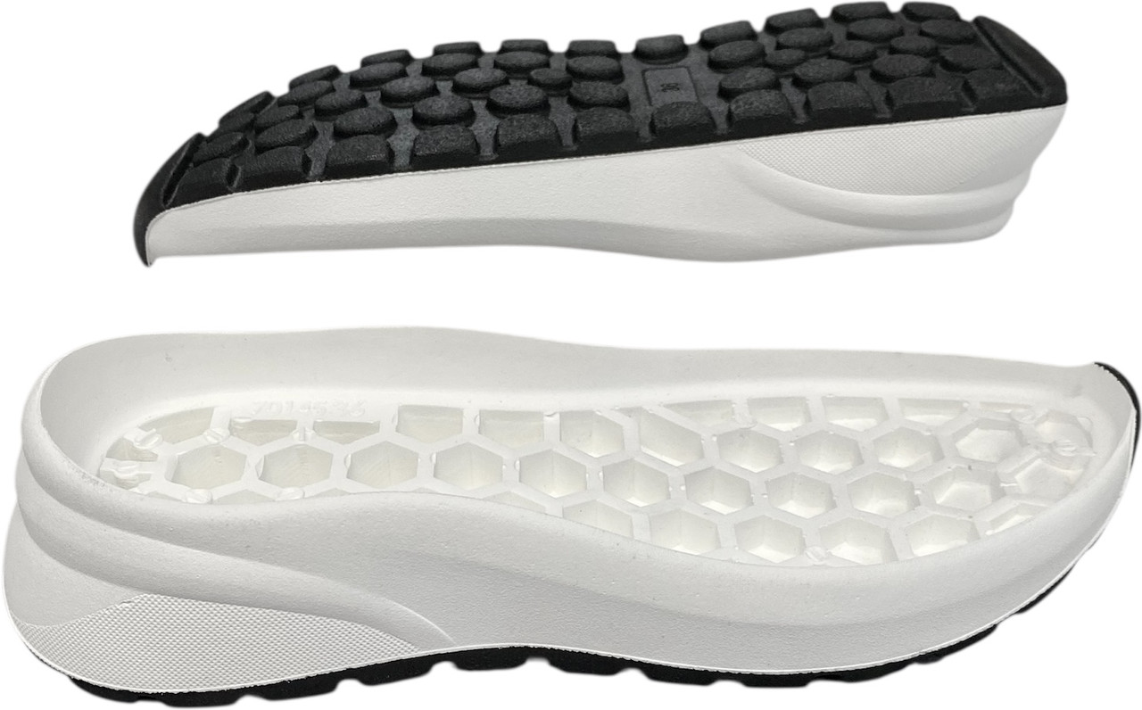 Підошва з поліуретанового матеріалу для жіночого взуття 70145, розмір: 36-41, Біло-чорного кольору, фото 1