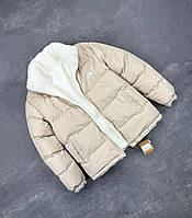 Чоловіча зимова двостороння куртка The North Face Найк TNF Jaktnfn001 з капюшоном синій теплий матеріал M