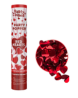 Хлопавка пневматична "Червоні серця", 30 см.