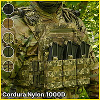 Тактична плитоноска піксель Бронежилет без плит зі скиданням Міцна якісна армійська плитоноска кордура 1000D TST