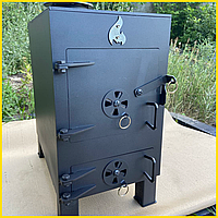 Буржуйка для гаража майстерні Піч військова для бліндажа Пічка на дровах для дачі та будинку 250*400*500 TST