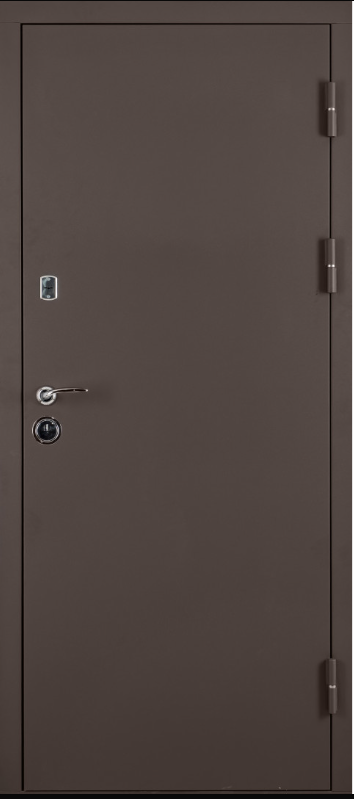 Двері вхідні Артіз ПРЕСТИЖ Б-324 RAL 8019 / Дуб бронзовий 860х1900 мм