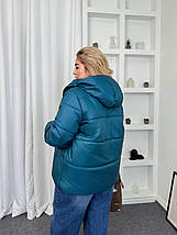 Жіноча куртка евро-зима великого розміру Україна Розміри: 48-50, 52-54, 56-58, 60-62, фото 5