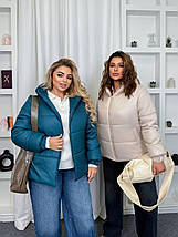 Жіноча куртка евро-зима великого розміру Україна Розміри: 48-50, 52-54, 56-58, 60-62, фото 2