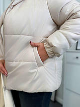 Жіноча куртка евро-зима великого розміру Україна Розміри: 48-50, 52-54, 56-58, 60-62, фото 5
