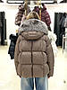 Пуховик жіночий Chanevia 25606 BRONZE, фото 4