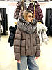 Пуховик жіночий Chanevia 25606 BRONZE, фото 6