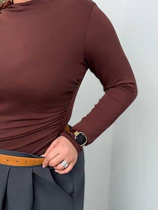 Жіночий боді шоколад великого розміру Розміри: 48-50, 52-54, 56-58, 60-62, фото 2