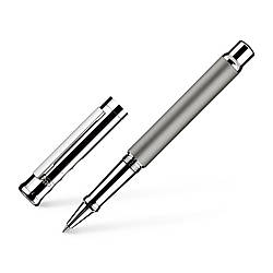 Ручка ролер OttoHutt серії Design 04 Rollerball Graphit Grey Platin, корпус графітовий / платина, 944153