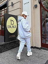 Тепле худі на флісі оверсайз батал великого розміру Розміри: 48-50, 52-54, 56-58, 60-62, фото 3