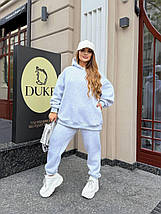 Тепле худі на флісі оверсайз батал великого розміру Розміри: 48-50, 52-54, 56-58, 60-62, фото 5