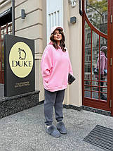 Тепле худі на флісі оверсайз батал великого розміру Розміри: 48-50, 52-54, 56-58, 60-62, фото 5