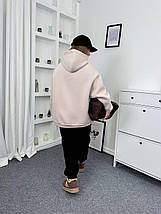 Тепле худі на флісі оверсайз батал великого розміру Розміри: 48-50, 52-54, 56-58, 60-62, фото 4