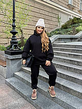 Тепле худі на флісі оверсайз батал великого розміру Розміри: 48-50, 52-54, 56-58, 60-62, фото 3