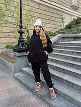 Тепле худі на флісі оверсайз батал великого розміру Розміри: 48-50, 52-54, 56-58, 60-62, фото 4