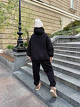 Тепле худі на флісі оверсайз батал великого розміру Розміри: 48-50, 52-54, 56-58, 60-62, фото 5