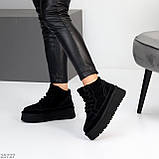 Стильні жіночі зимові кросівки на високій підошві, жіночі зимові хайтопи, зимові автоледі, фото 8